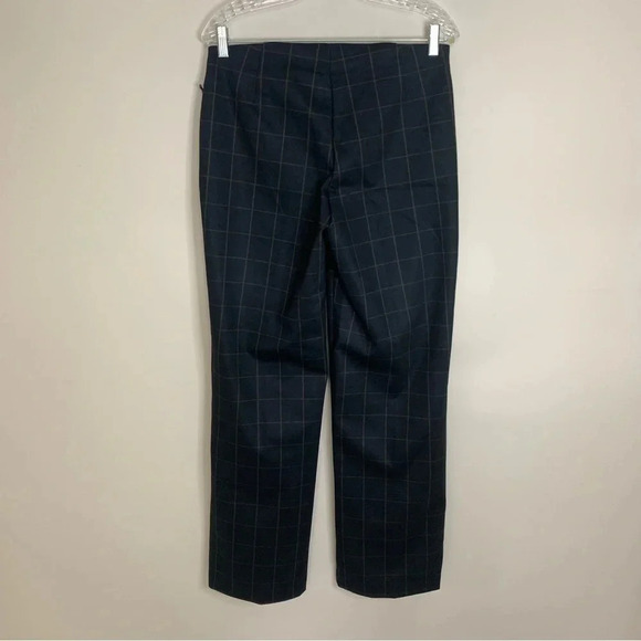NWT Nicole Miller Wide Leg Plaid Pants M - Picture 3 of 10